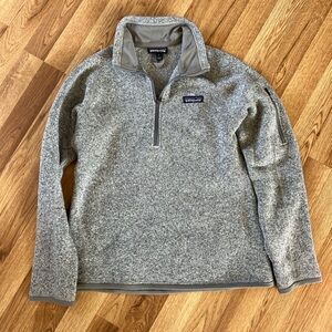 Patagonia Better Sweater 1/4 Zip Gray Fleece Jacket
